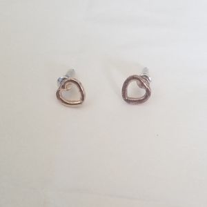 Open heart earrings